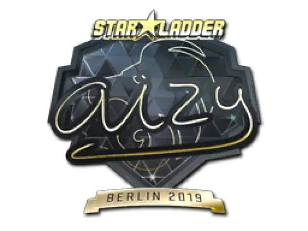 Aufkleber | aizy (Gold) | Berlin 2019