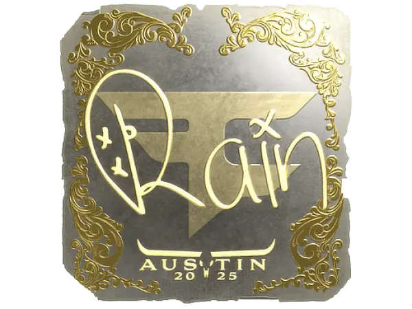 Aufkleber | rain (Gold) | Austin 2025
