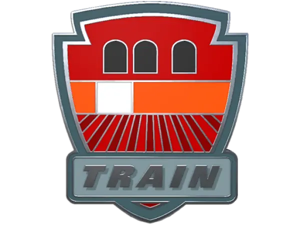 Anstecknadel: Train