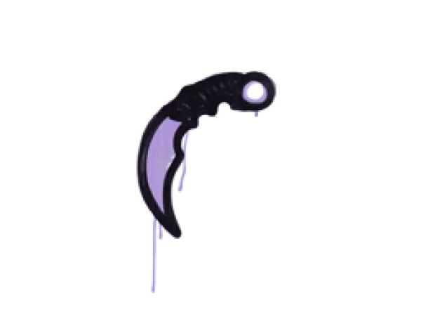 Versiegeltes Graffito | Karambit (Brutales Violett)
