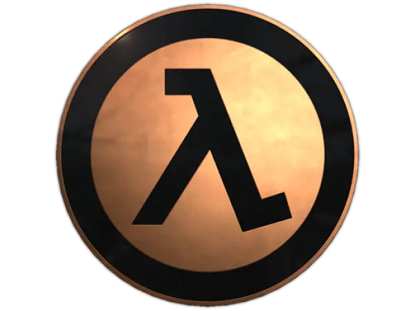 Anstecknadel: Kupfer-Lambda
