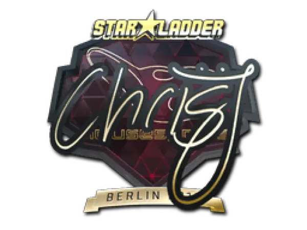Aufkleber | chrisJ (Gold) | Berlin 2019