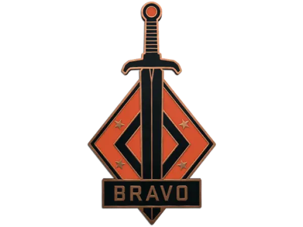 Anstecknadel: Bravo