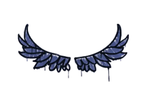 Versiegeltes Graffito | Take Flight (SWAT-Blau)